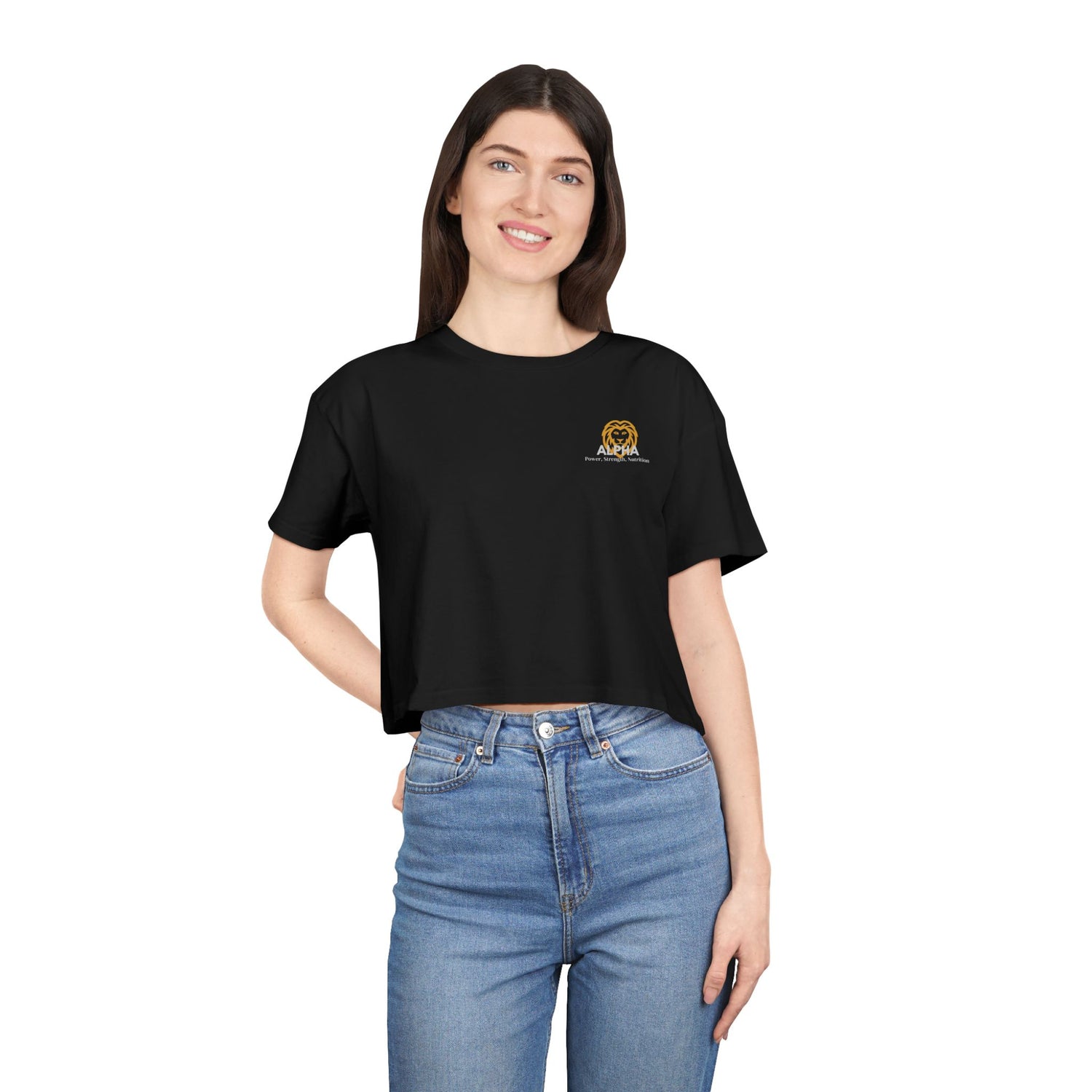 Empowering Women's Crop Tee, Motivational Shirt, Fitness Apparel, Casual Wear, Gift for Her, Positive Vibes