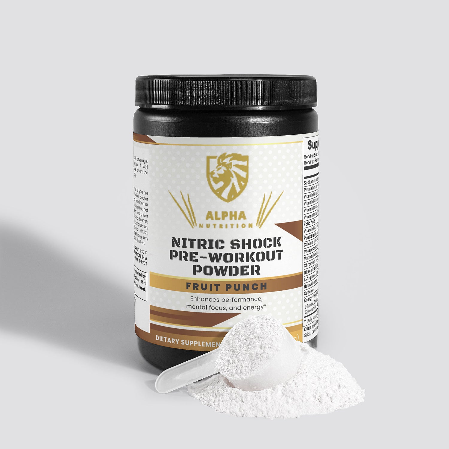 Nitric Shock Pre-Workout Powder (Fruit Punch)