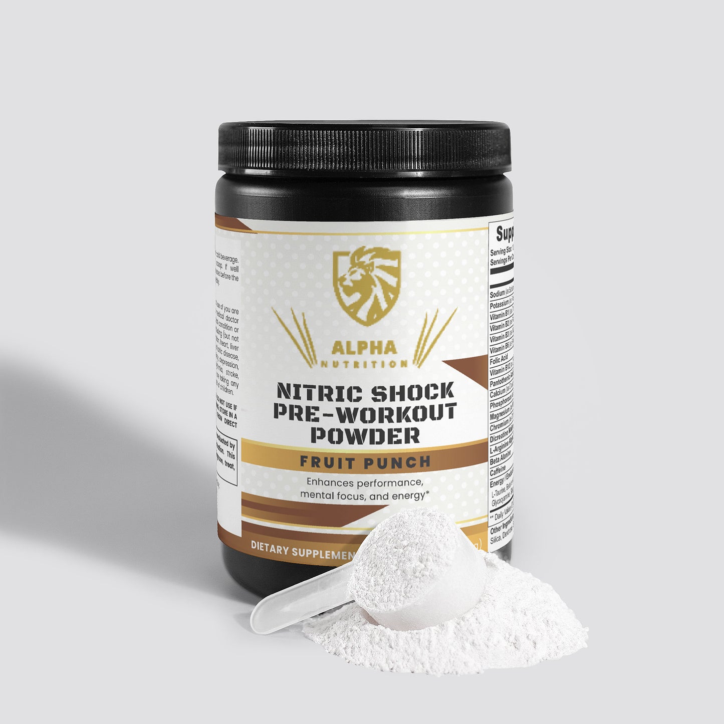 Nitric Shock Pre-Workout Powder (Fruit Punch)